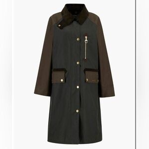 Barbour Evette Water Repellent Waxed Car Coat